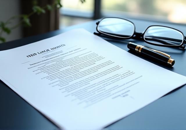 Legal professional drafting a customized contract